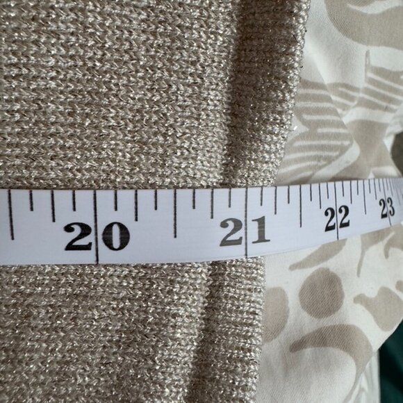 Gold Long Sleeved Knit Two Piece Illusion Sweater - Picture 13 of 13